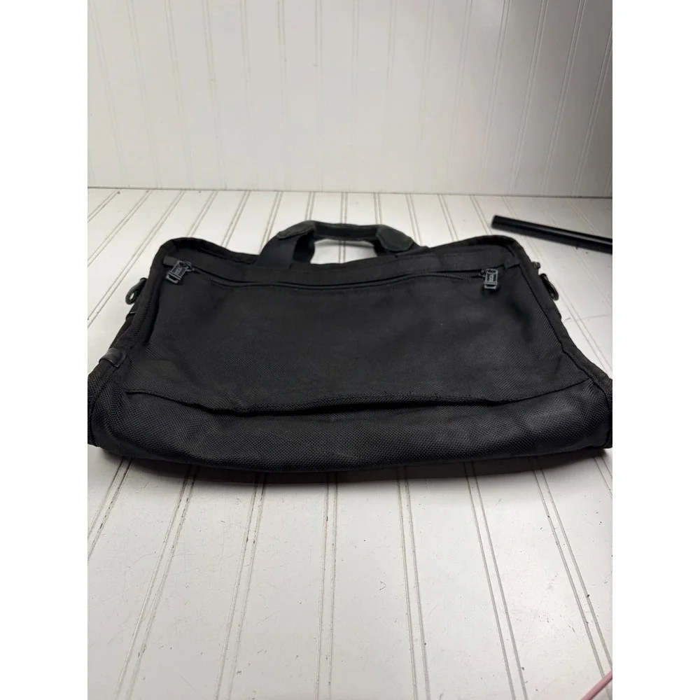 TUMI Alpha 2 Black Nylon Business Briefcase Laptop Travel Carry-On Messenger Bag